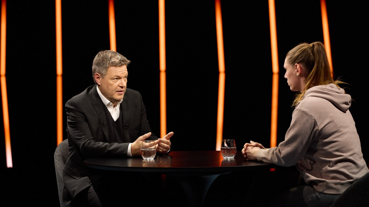 Robert Habeck Liska Wahl-Countdown - Foto: Joyn/Svenja Blobel, presseportal.de