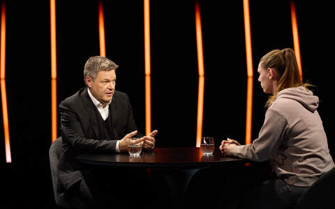 Robert Habeck Liska Wahl-Countdown - Foto: Joyn/Svenja Blobel, presseportal.de