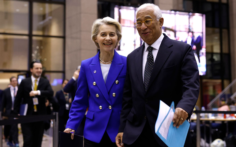 Wollen gemeinsam ein Zeichen setzen: die Präsidentin der Europäischen Kommission, Ursula von der Leyen, und der Präsident des Europäischen Rates, António Costa. (Archivbild) - Foto: Omar Havana/AP/dpa Wollen gemeinsam ein Zeichen setzen: die Präsidentin der Europäischen Kommission, Ursula von der Leyen, und der Präsident des Europäischen Rates, António Costa. (Archivbild) - Foto: Omar Havana/AP/dpa