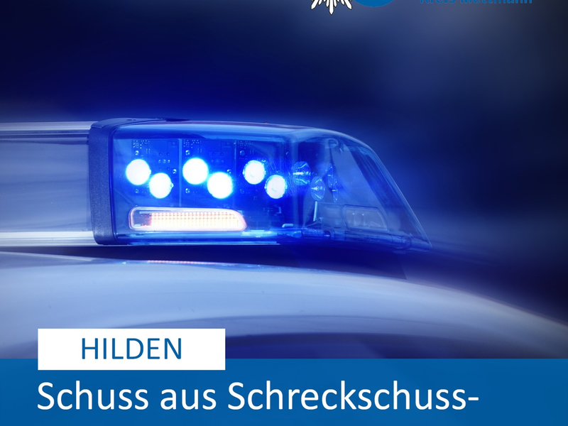 POL-ME: Schuss aus Schreckschusswaffe löste Polizeieinsatz aus - 2502084 - Foto: presseportal.de
