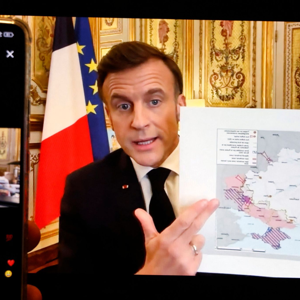 Macron will Trump davon überzeugen, beim Thema Ukraine mit den Europäern an einem Strang zu ziehen. - Foto: Ludovic Marin/AFP/dpa