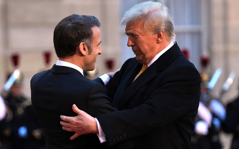 Frankreichs Staatschef will mit US-Präsident Trumpf über den Ukraine-Krieg beraten. (Archivbild) - Foto: Aurelien Morissard/AP