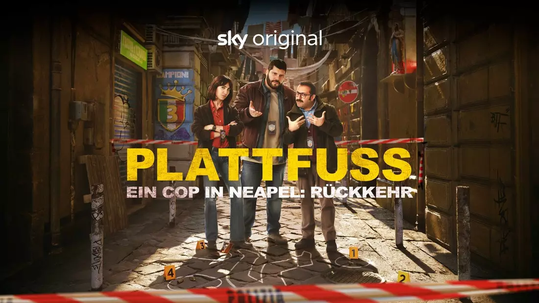 Sky Original Filmreihe Plattfuß - Ein Cop in Neapel mit Salvatore Esposito auf den Spuren von Bud Spencer ab 29. März auf Sky und WOW - Bild: presseportal.de