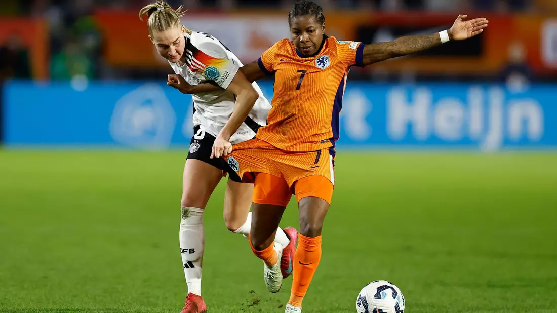 Lea Schüller traf zum zwischenzeitlichen 1:1. - Bild: Toin Damen/dpa