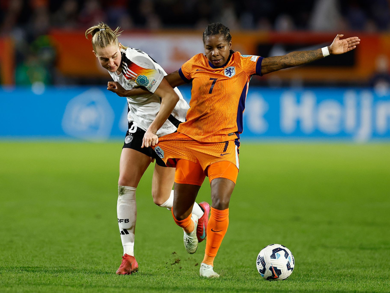 Lea Schüller traf zum zwischenzeitlichen 1:1. - Foto: Toin Damen/dpa