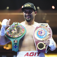Der deutsche Boxer Agit Kabayel feiert den nächsten Erfolg (Archiv). - Foto: Nick Potts/PA Wire/dpa