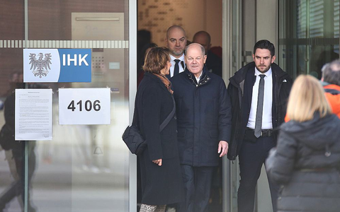 Olaf Scholz nach der Stimmabgabe zur Bundestagswahl am 23.02.2025 - Foto: über dts Nachrichtenagentur