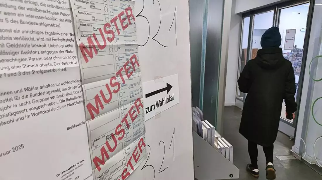 Wahllokal bei Bundestagswahl 2025 (Archiv) - Bild: über dts Nachrichtenagentur
