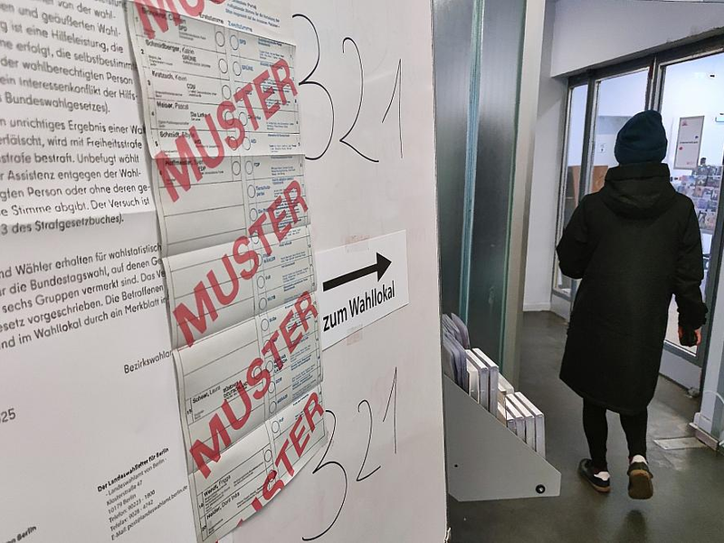 Wahllokal bei Bundestagswahl 2025 am 23.02.2025 - Foto: über dts Nachrichtenagentur