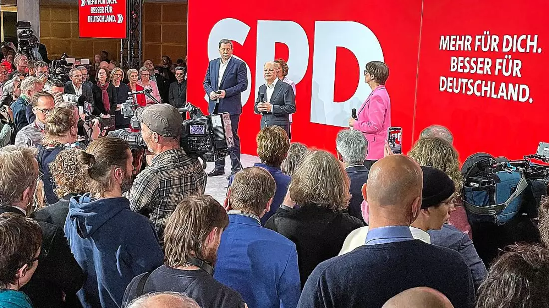 Olaf Scholz am 23.02.2025 - Bild: über dts Nachrichtenagentur