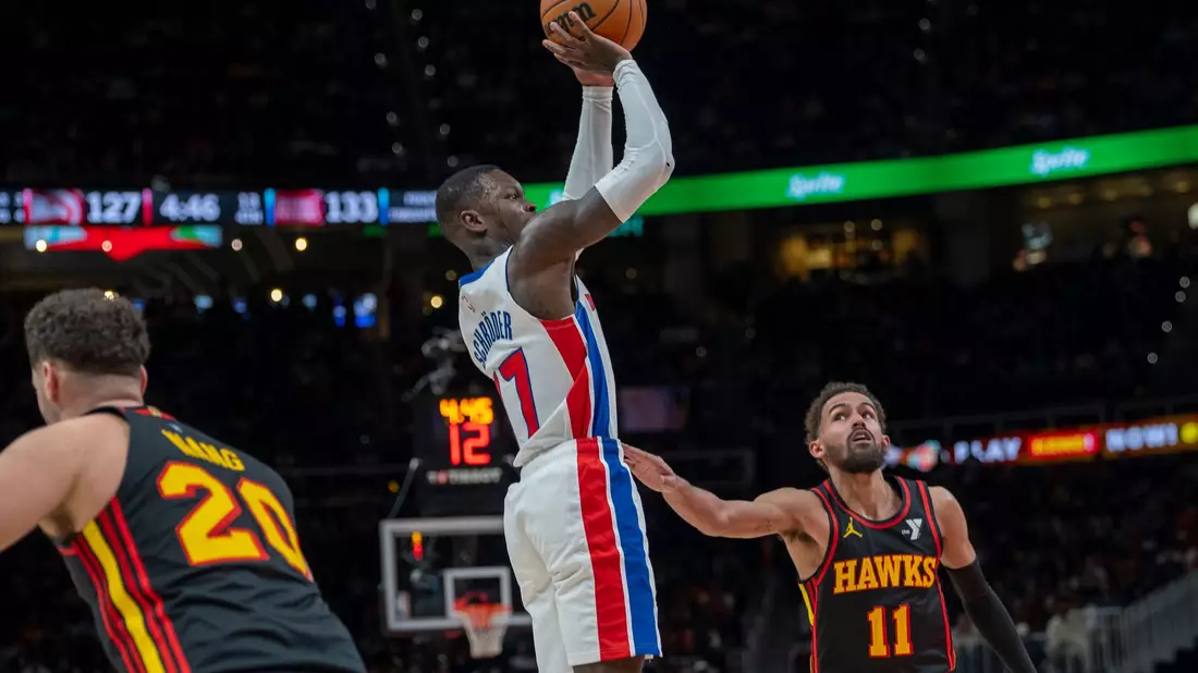 Dennis Schröder machte wieder ein starkes Spiel für Detroit. - Bild: Erik Rank/AP/dpa