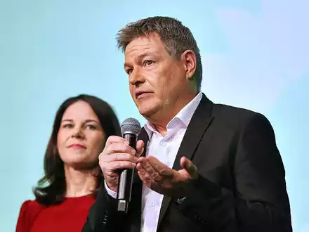 Annalena Baerbock und Robert Habeck am 23.02.2025 - Foto: über dts Nachrichtenagentur