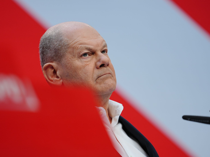Scholz reagiert vorsichtig auf den Vorschlag der Grünen. - Foto: Kay Nietfeld/dpa