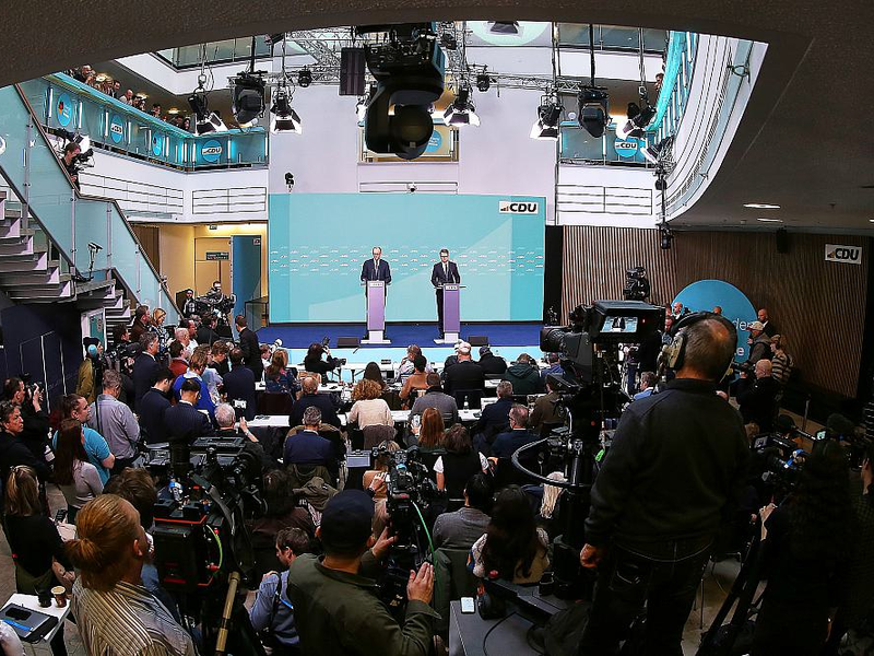 Friedrich Merz und Carsten Linnemann am 24.02.2025 - Foto: über dts Nachrichtenagentur
