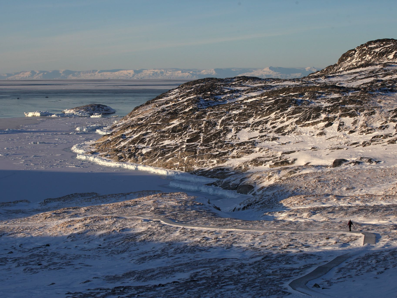 Eisberge in der Nähe des westgrönländischen Ortes Ilulissat. - Foto: Steffen Trumpf/dpa