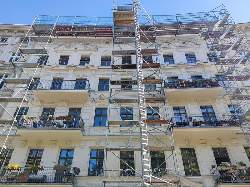 Altbau mit Baugerüst (Archiv) - Foto: über dts Nachrichtenagentur