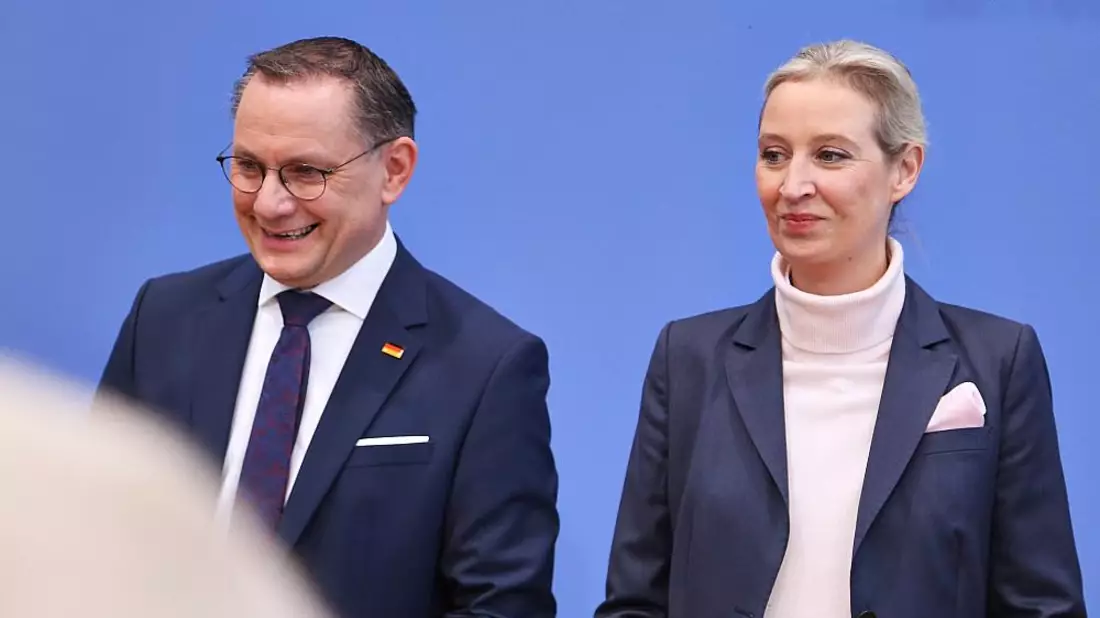 Tino Chrupalla und Alice Weidel am 24.02.2025 - Bild: über dts Nachrichtenagentur