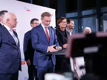 FDP-Spitzenpolitiker am Wahlabend - Foto: über dts Nachrichtenagentur