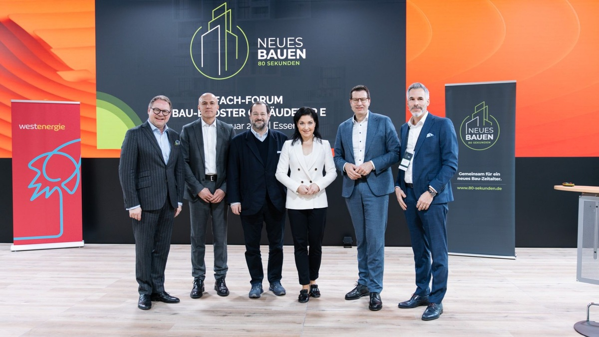 Wir bauen Zukunft. Um der Wohnungsnot endlich aktiv entgegenzuwirken / Neues Bauen 80 Sekunden gründet interdisziplinäre Taskforce Gebäudetyp E mit führenden Akteuren der Branche - Foto: presseportal.de