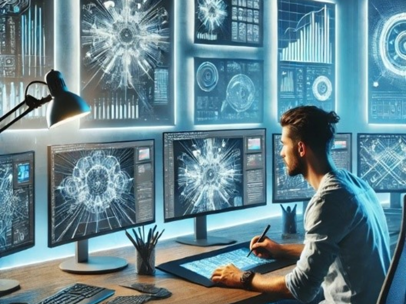 Grafikdesign - Foto: KI generiert über pressetext.de