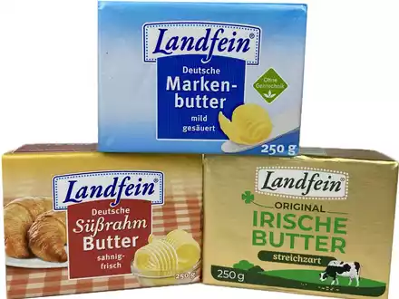 NORMA-Butter ab sofort unter zwei Euro: Pünktlich zur Ladenöffnung fallen die Preise beim Lebensmittel-Discounter aus Nürnberg / LANDFEIN Deutsche Markenbutter für nur 1,99 Euro - Foto: presseportal.de