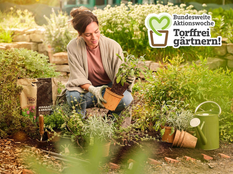 Torffrei gärtnern: Bundesweite Aktionswoche startet am 28. Februar / Gärtnern ohne Torf schützt Moore und das Klima - Breite Unterstützung von Erdenherstellern, Verbänden und Handel - Foto: presseportal.de