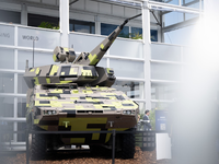 Das Flugabwehrsystem Boxer Skyranger 30 von Rheinmetall.  - Foto: Sebastian Gollnow/dpa