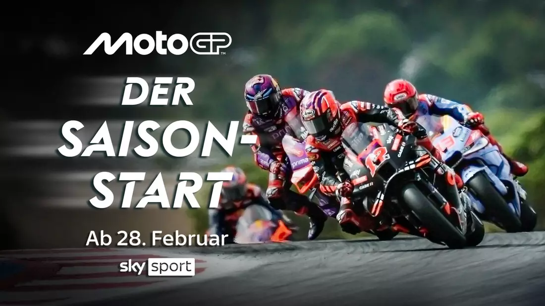 Der Saisonstart der MotoGP(TM) 2025 in Thailand am Wochenende live und exklusiv bei Sky Sport - Bild: presseportal.de