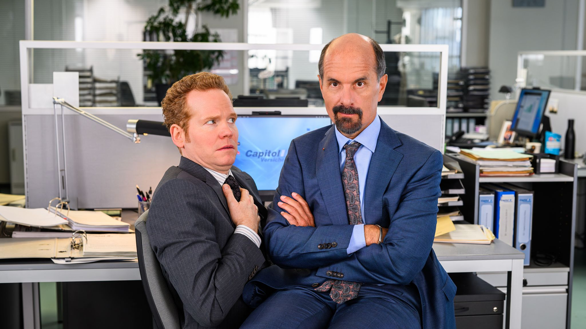 Bernd Stromberg (Christoph Maria Herbst) soll Ende 2025 sein Unwesen auf der Leinwand treiben. (Handout) - Foto: Willi Weber/Made For Film/dpa