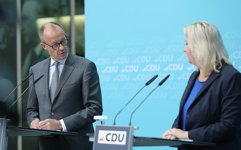 Friedrich Merz und Ines Claus (Archiv) - Foto: über dts Nachrichtenagentur