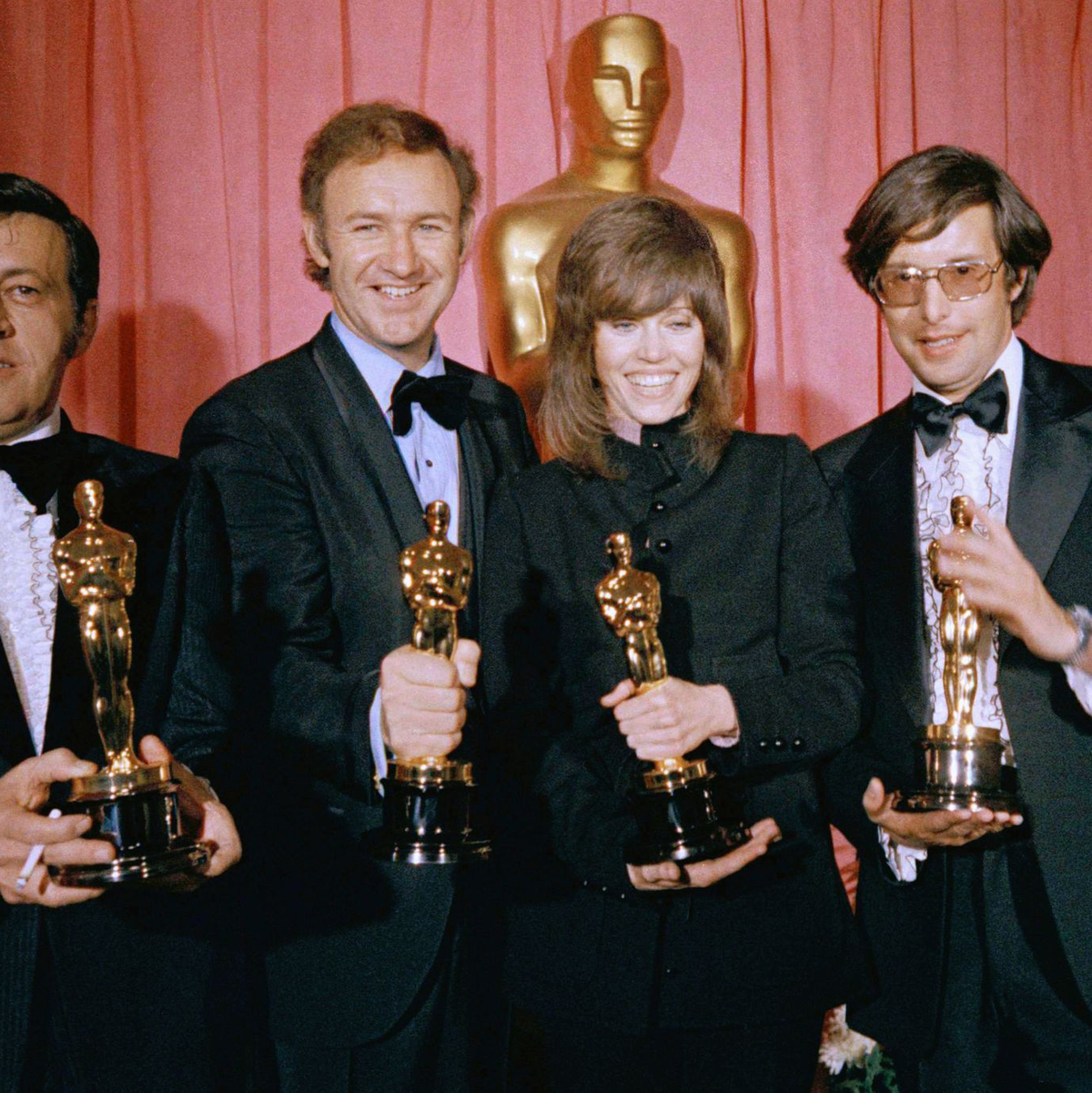 Gene Hackman (zweiter von links.) holte seinen ersten Oscar für seine Hauptrolle in dem Thriller «The French Connection». (Archivbild) - Foto: Anonymous/AP