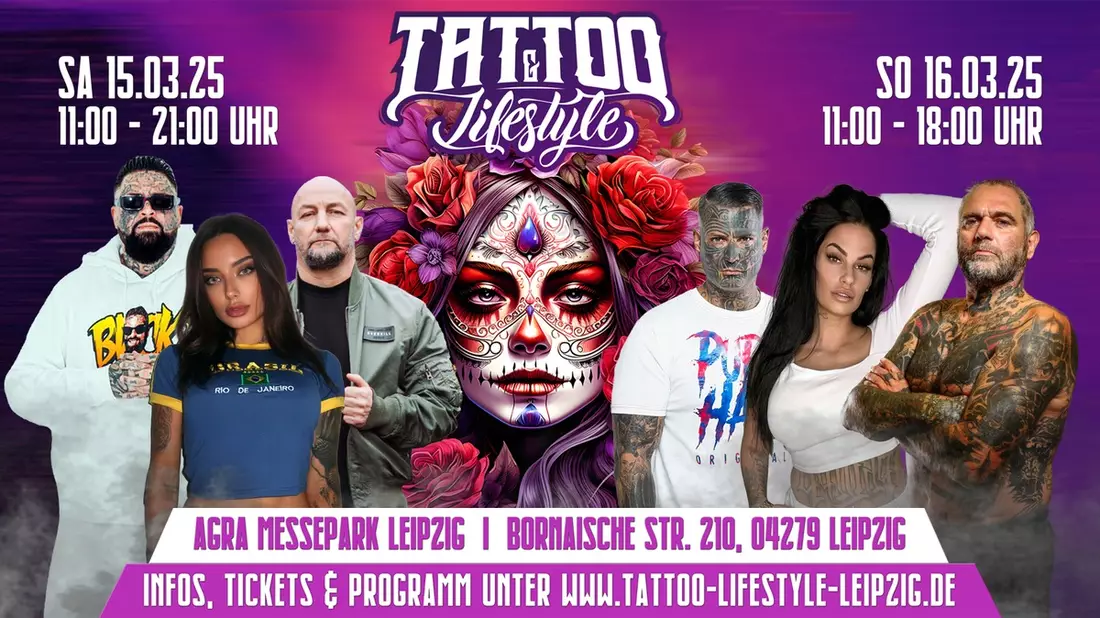 Tattoo & Lifestyle Messe Leipzig 2025: Ein einzigartiges Erlebnis für alle Sinne! - Bild: presseportal.de