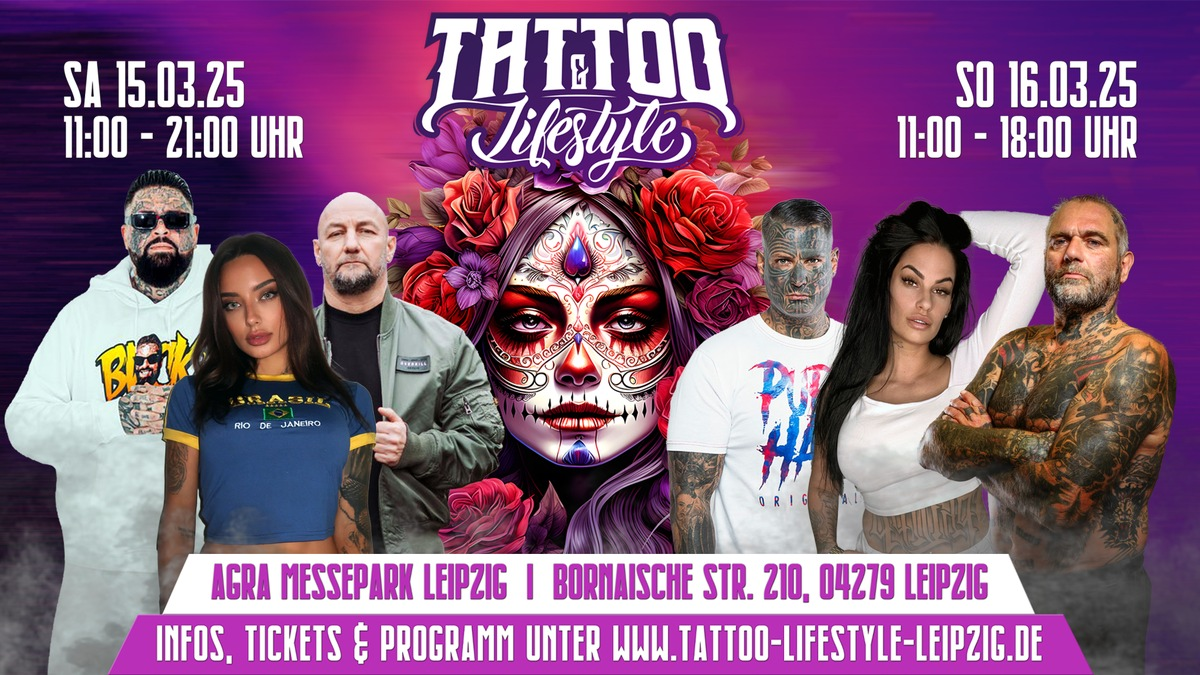 Tattoo & Lifestyle Messe Leipzig 2025: Ein einzigartiges Erlebnis für alle Sinne! - Foto: presseportal.de