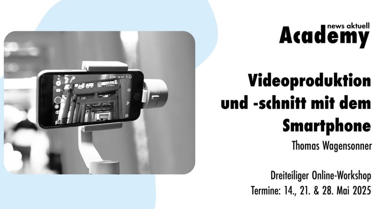 Videoproduktion und -schnitt mit dem Smartphone / Dreiteiliger Online-Workshop - Foto: presseportal.de
