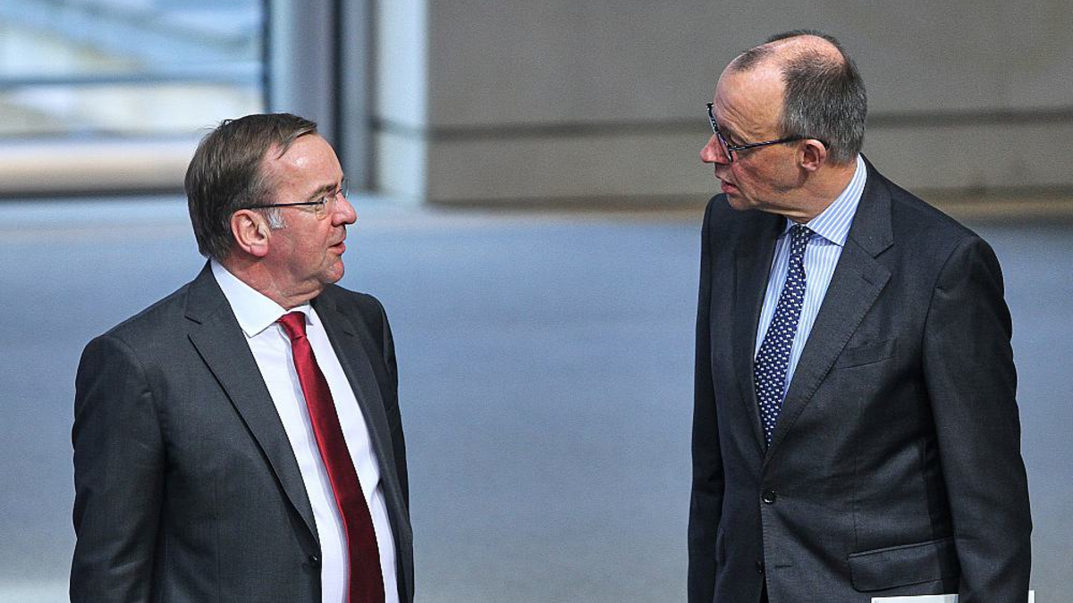 Boris Pistorius und Friedrich Merz (Archiv) - Foto: über dts Nachrichtenagentur