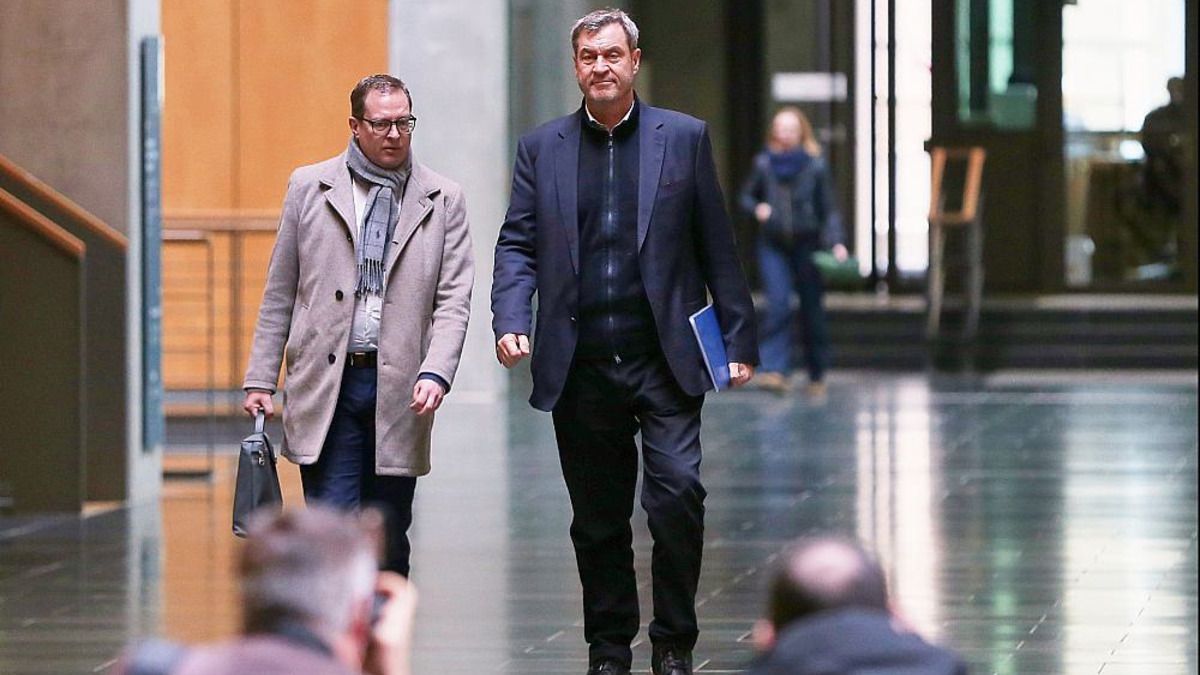 Martin Huber und Markus Söder am 28.02.2025 - Foto: über dts Nachrichtenagentur