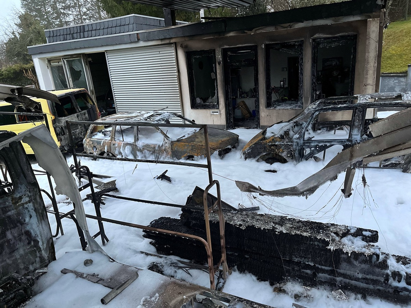 POL-MK: Ermittlungen nach Brand auf ehemaligem Tankstellengelände: Es war Brandstiftung - Foto: presseportal.de