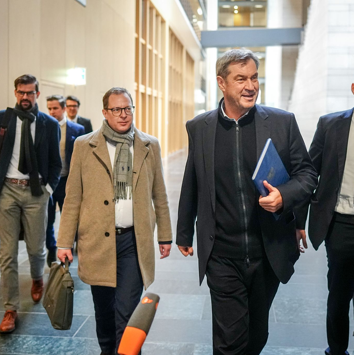 Für die Union traf unter anderem der CSU-Vorsitzende Markus Söder ein.  - Foto: Kay Nietfeld/dpa