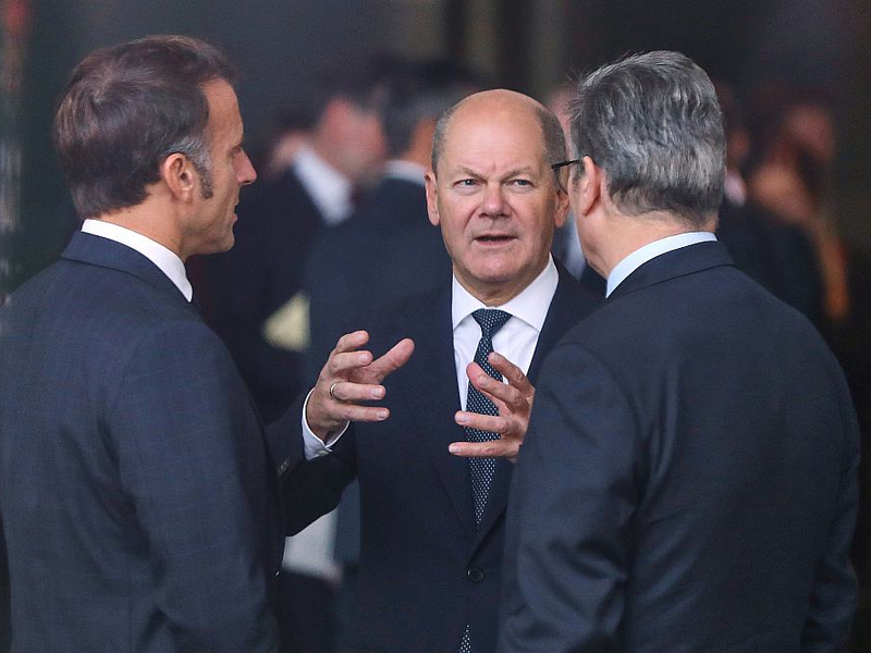 Emmanuel Macron, Olaf Scholz, Keir Starmer (Archiv) - Foto: über dts Nachrichtenagentur