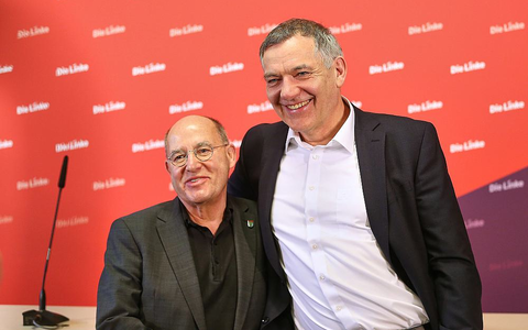 Jan van Aken und Gregor Gysi (Archiv) - Foto: über dts Nachrichtenagentur