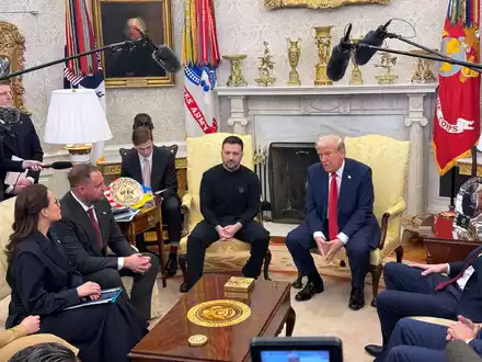 Das Treffen zwischen Trump und Selenskyj ist aus dem Ruder gelaufen.  - Foto: Mstyslav Cherno/AP/dpa