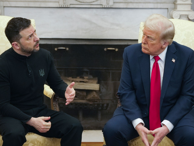 Die beiden Staatsmänner sind im Streit auseinandergegangen.  - Foto: Mystyslav Chernov/AP/dpa