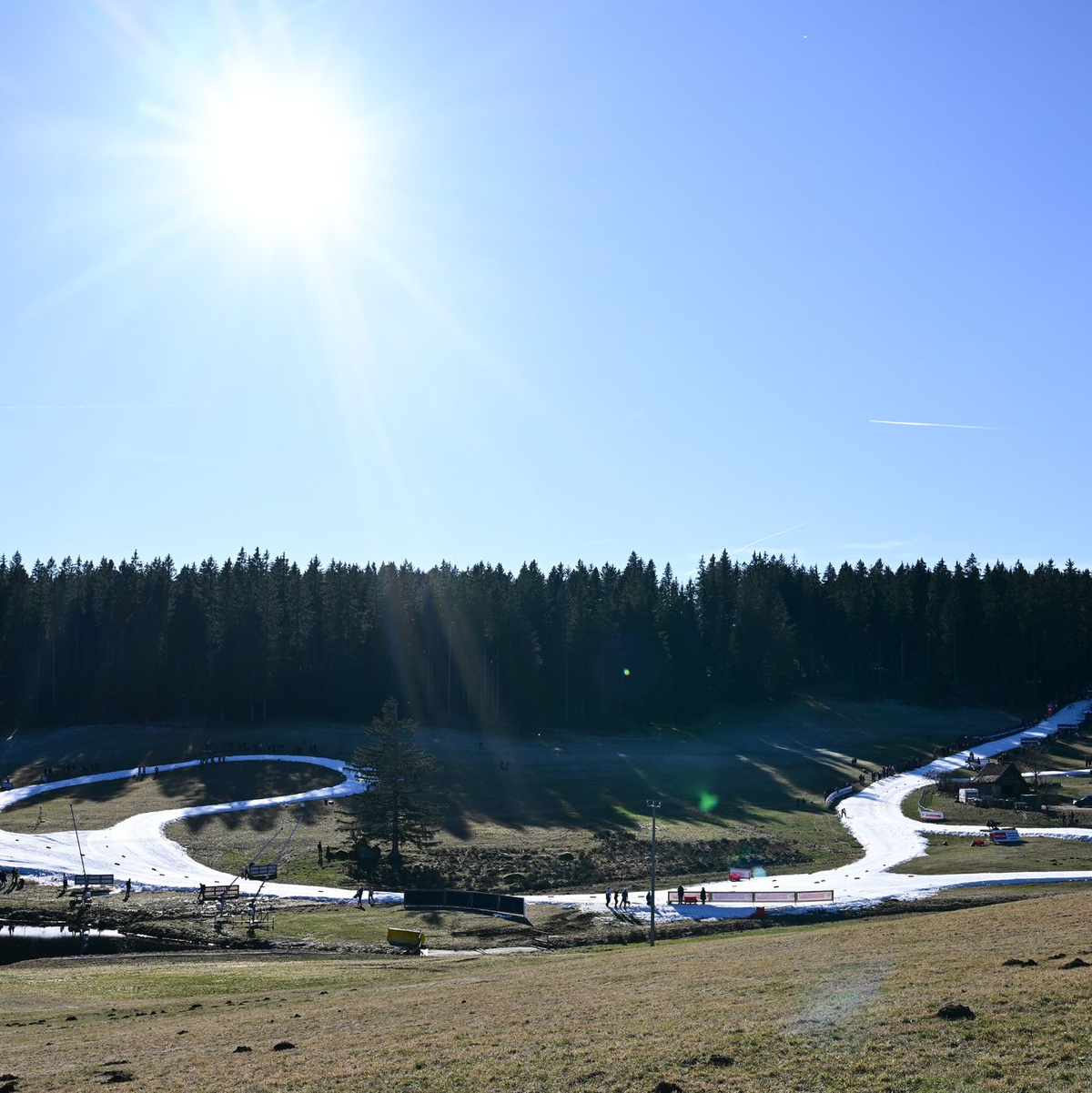 Bilder, die der Kombination Sorgen bereiten: Weiße Teppiche in grüner Natur. (Archivbild) - Foto: Bernd Weißbrod/dpa