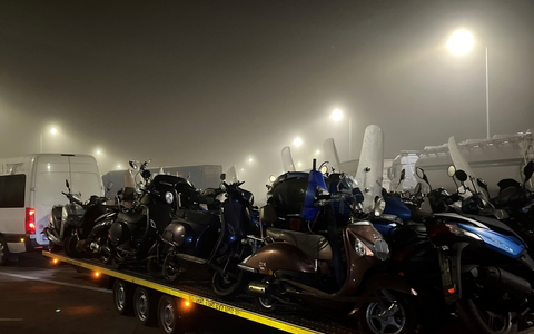 API-TH: 25 Kleinkrafträder waren wohl zu viel - Foto: presseportal.de