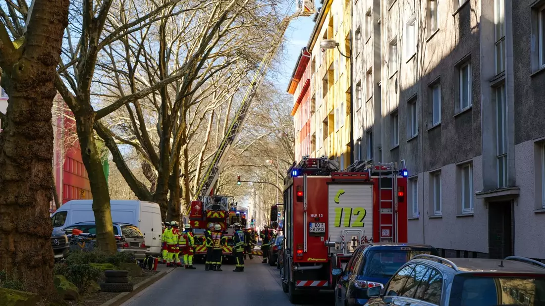FW-DO: Weiteres Feuer innerhalb kurzer Zeit in der Nordstadt. - Bild: presseportal.de