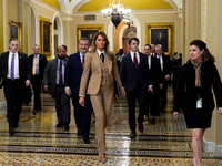 Melania Trump kämpft gegen Rachepornos. - Foto: Julia Demaree Nikhinson/AP/dpa