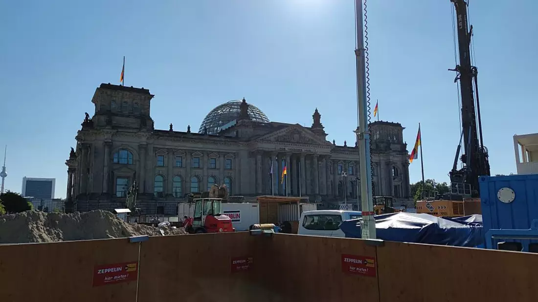Baustelle vor Deutschem Bundestag (Archiv) - Bild: über dts Nachrichtenagentur
