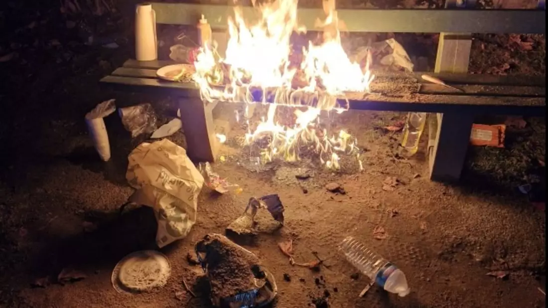 POL-OF: Unbekannter schlug auf 31-Jährigen ein und versuchte diesen zu beklauen; Jugendliche wollten grillen, doch eine Bank geriet in Brand; Geld aus Lagerhalle gestohlen: Zeugensuche! und mehr - Bild: presseportal.de