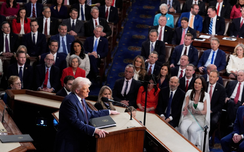 Einmal mehr teilte Donald Trump gegen seinen Amtsvorgänger Joe Biden aus.  - Foto: J. Scott Applewhite/AP/dpa