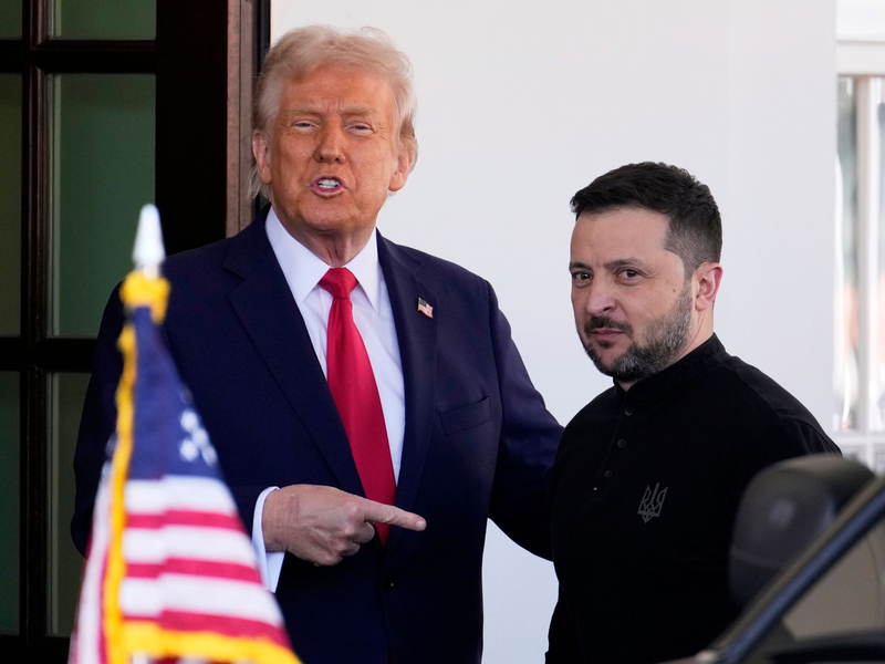 Ist das Tischtuch zwischen Trump und Selenskyj zerschnitten oder nicht? (Archivbild) - Foto: Ben Curtis/AP/dpa